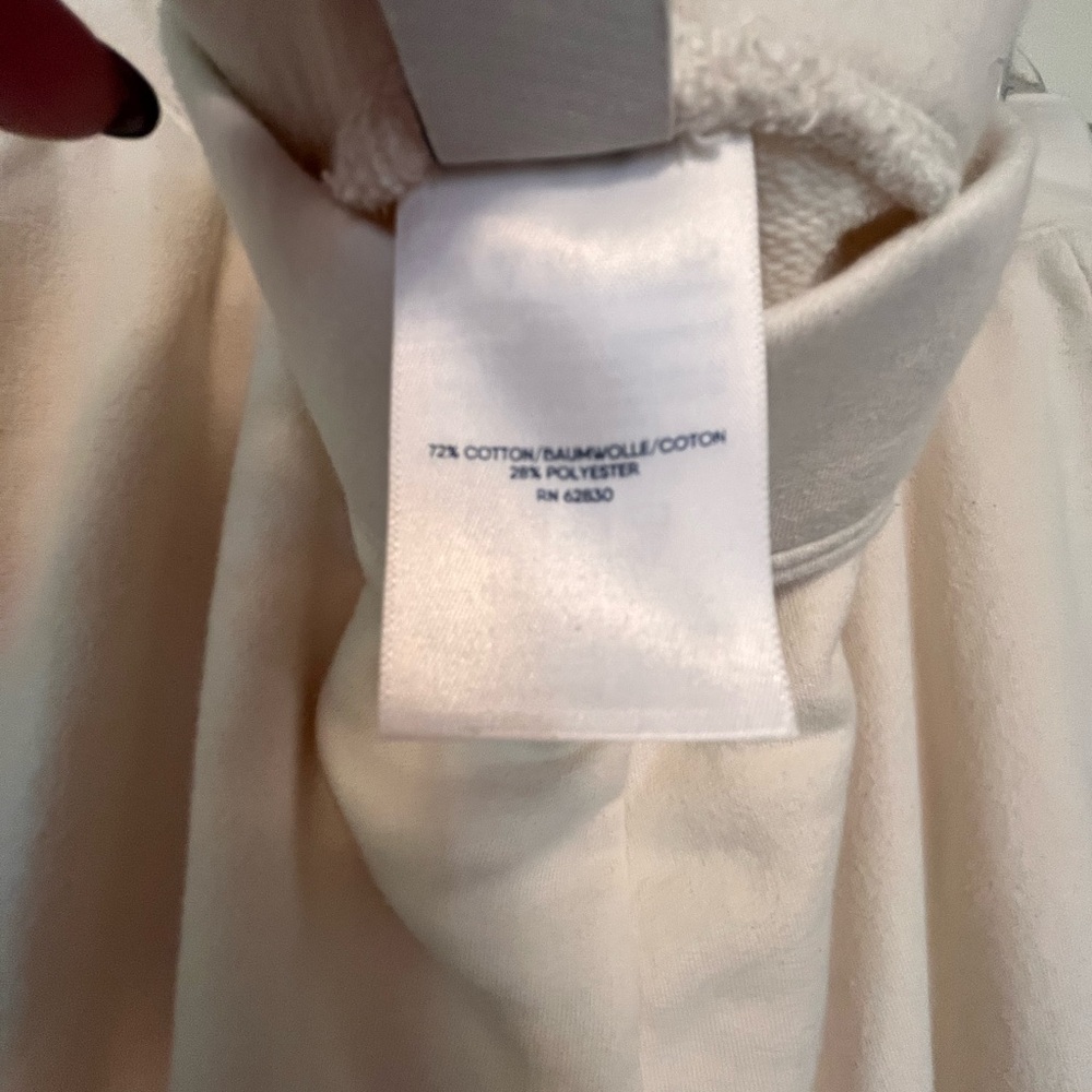 Lands' End Cream Serious Sweats Pants - Picture 3 of 3
